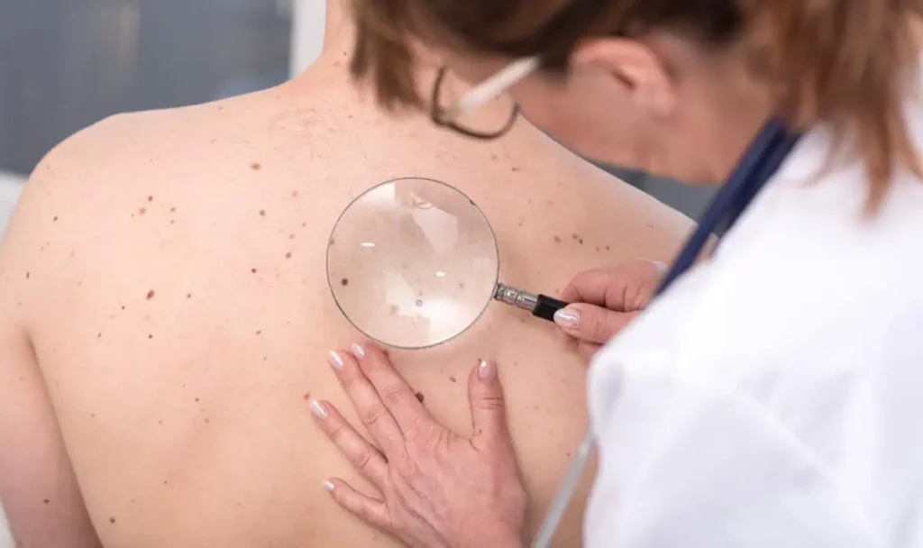 Young female getting skin cancer tretment in Owensboro, KY | Owensboro Dermatology